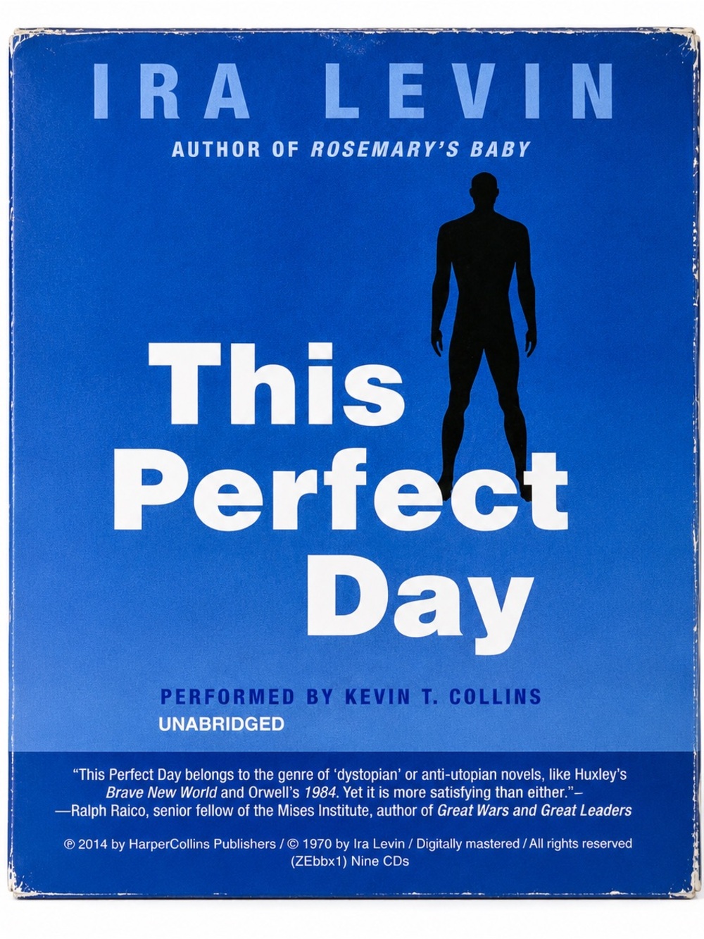 Ira Levin This Perfect Day 9 CD Audiobook Unabridged Kevin T Collins 2014 Sci-Fi